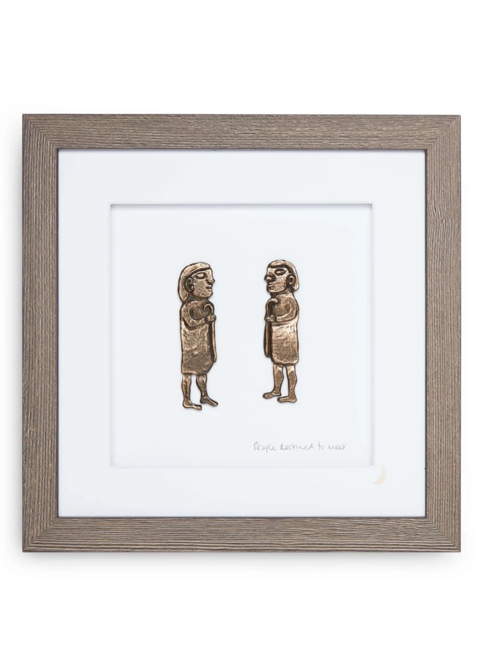 Wild Goose Studio People Destined to Meet Framed Bronze Art Ireland 11x11